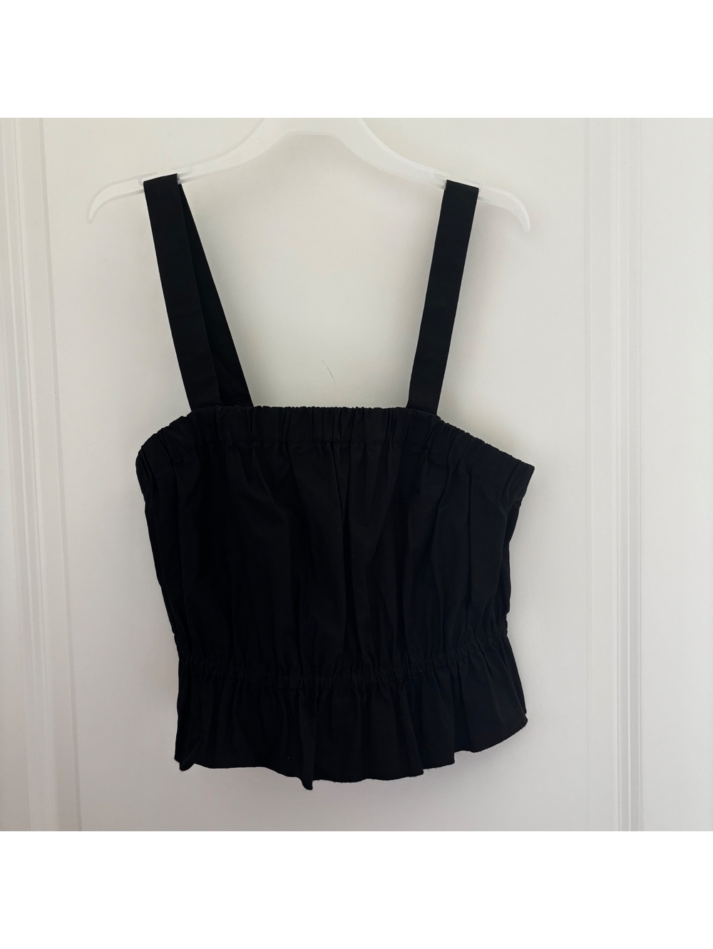 Banana Republic Black Smocked Crop Top - Size XS
